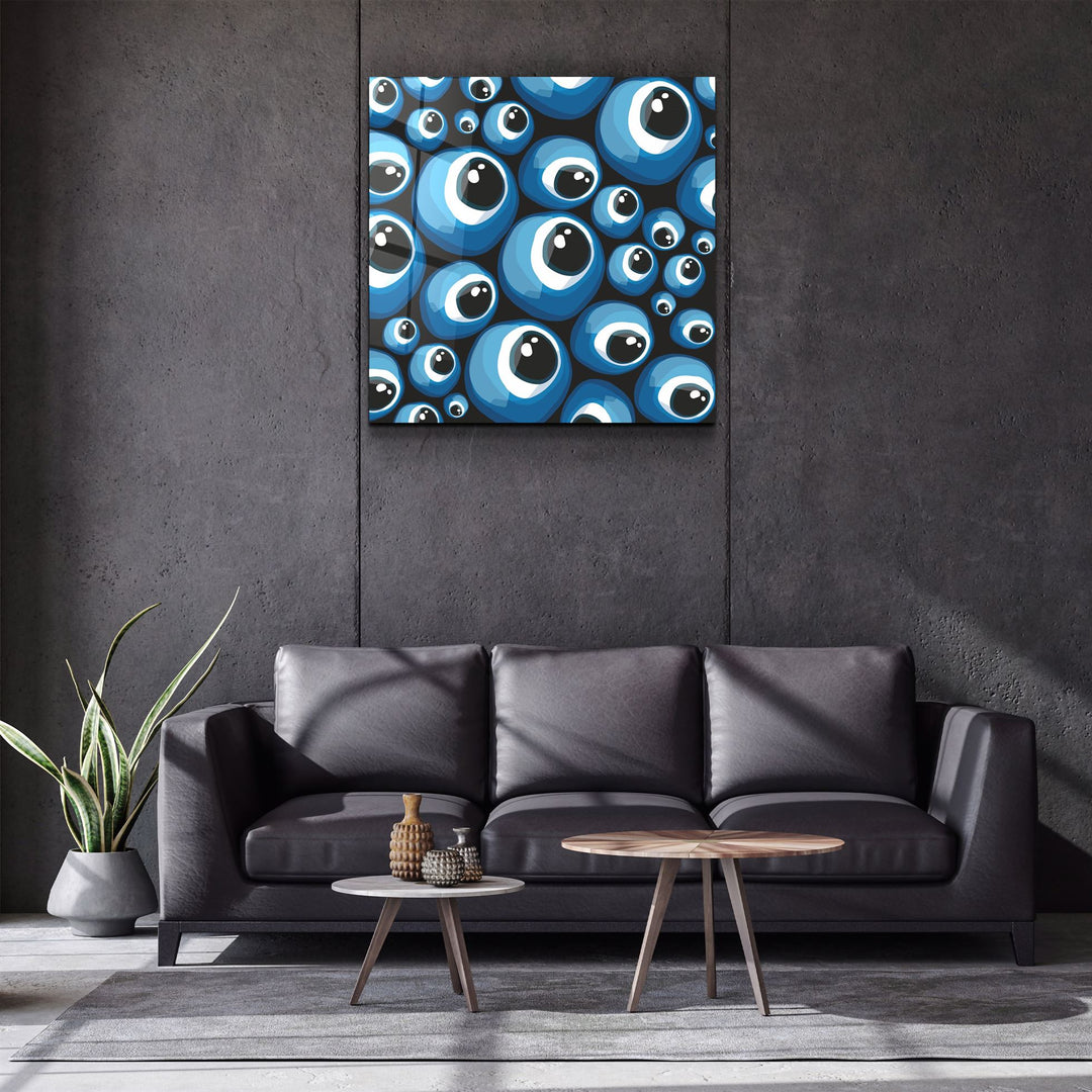 ・"Eyeballs"・Glass Wall Art | Artdesigna Glass Printing Wall Arts.