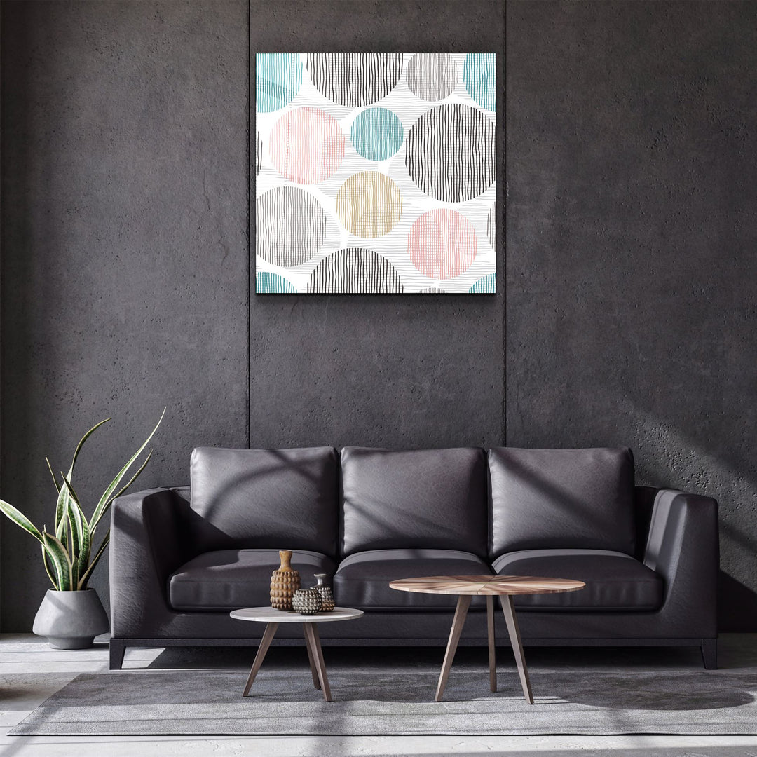 ・"Dots"・Glass Wall Art | Artdesigna Glass Printing Wall Arts.