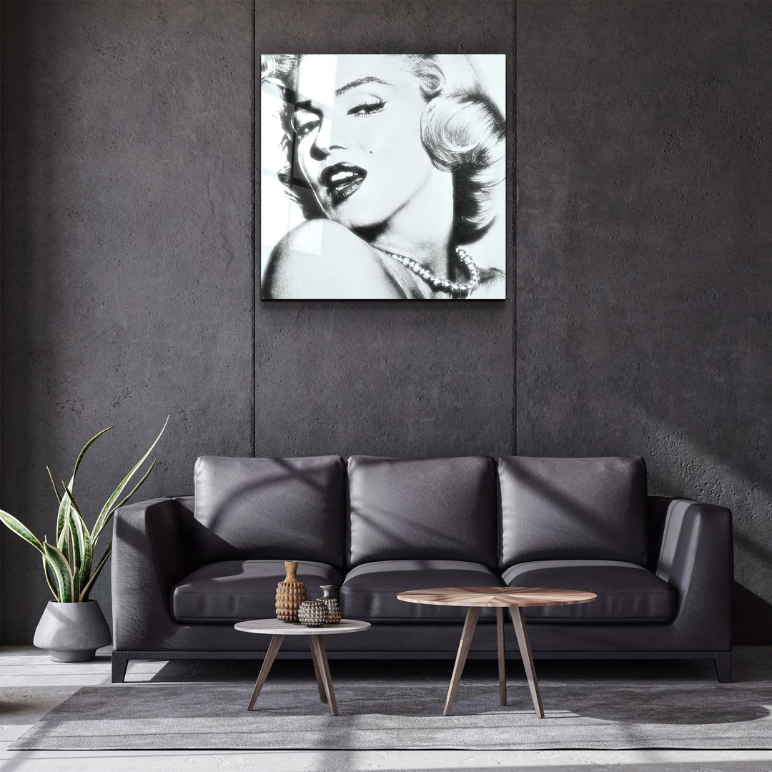 ・"Marilyn Monroe"・Glass Wall Art | Artdesigna Glass Printing Wall Arts.