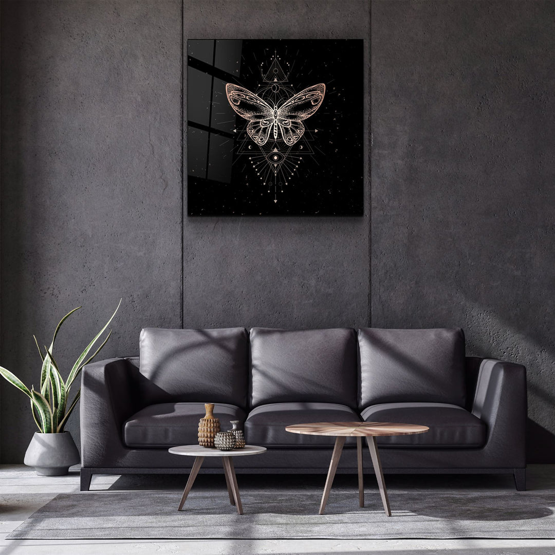 ・"Butterfly Signs"・Glass Wall Art | Artdesigna Glass Printing Wall Arts.