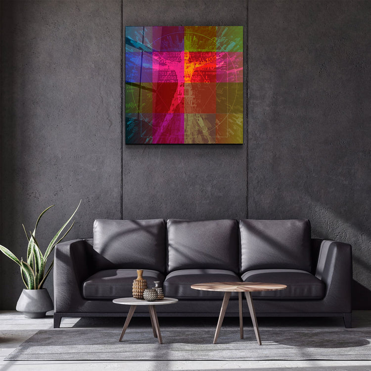 ・"Absctract Colors"・Glass Wall Art | Artdesigna Glass Printing Wall Arts.