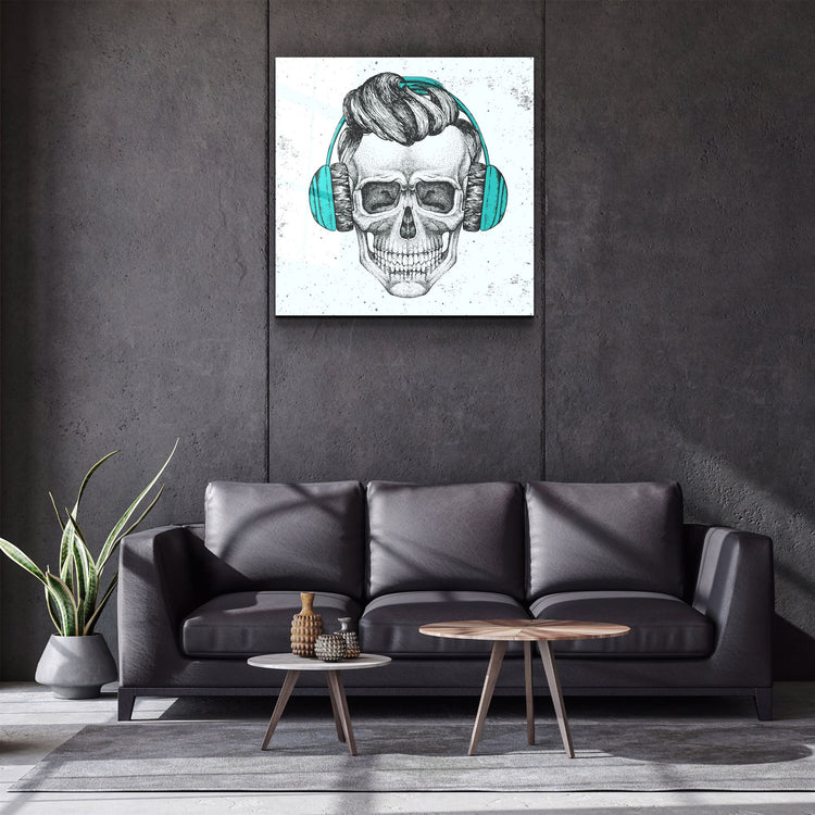 ・"Skulla3"・Glass Wall Art | Artdesigna Glass Printing Wall Arts.