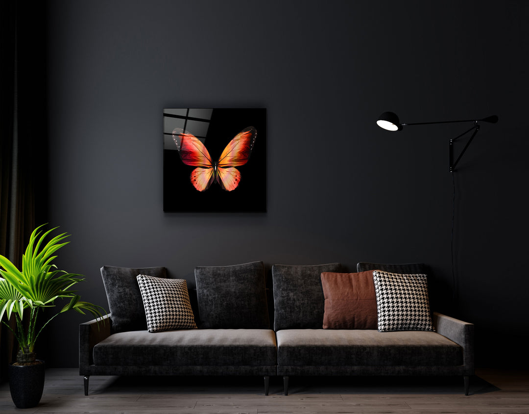 ・"Butterfly"・Glass Wall Art | Artdesigna Glass Printing Wall Arts.