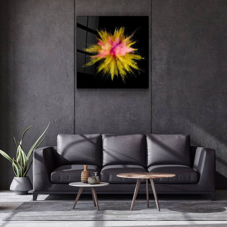 ・"Colorful Explosion V2"・Glass Wall Art | Artdesigna Glass Printing Wall Arts.