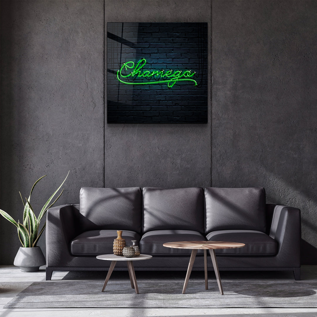 ・"Chamego"・Glass Wall Art | Artdesigna Glass Printing Wall Arts.