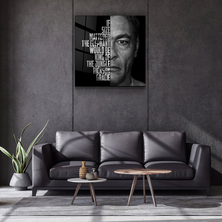 ・"Rickson Gracie"・Designers Collection Glass Wall Art | Artdesigna Glass Printing Wall Arts.