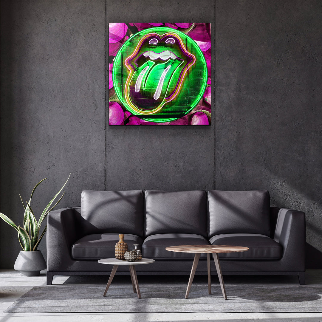 ・"The Green Pill For a Fun"・Glass Wall Art | Artdesigna Glass Printing Wall Arts.