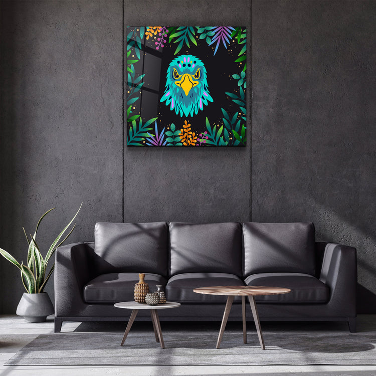 ・"Animal Republic-Eagle"・Designers Collection Glass Wall Art | Artdesigna Glass Printing Wall Arts.