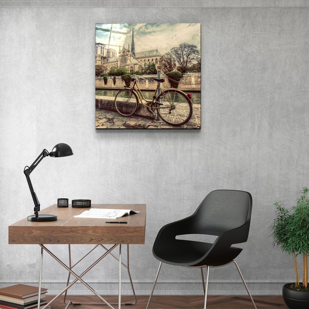 ・"Bicycle"・Glass Wall Art | Artdesigna Glass Printing Wall Arts.