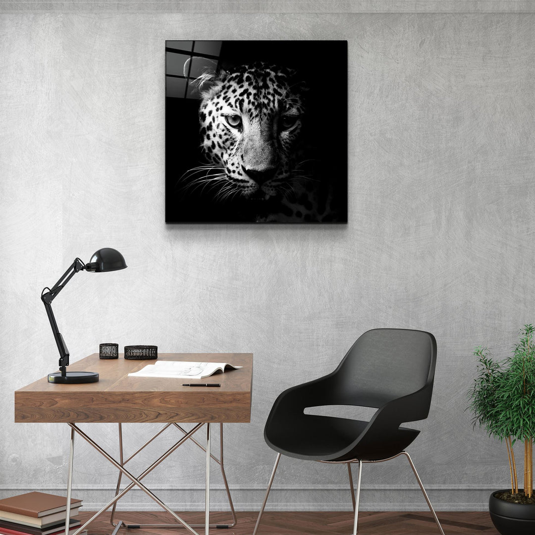 ・"Leopard"・Glass Wall Art | Artdesigna Glass Printing Wall Arts.