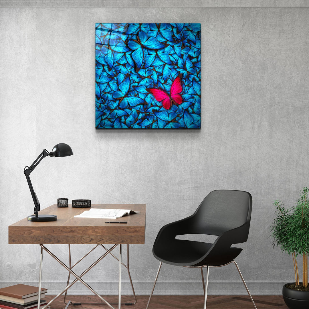 ・"Butterfly"・Glass Wall Art | Artdesigna Glass Printing Wall Arts.