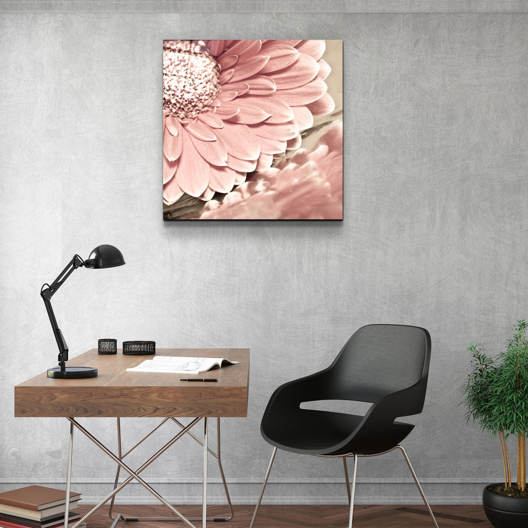 ・"Pink Flower"・Glass Wall Art | Artdesigna Glass Printing Wall Arts.