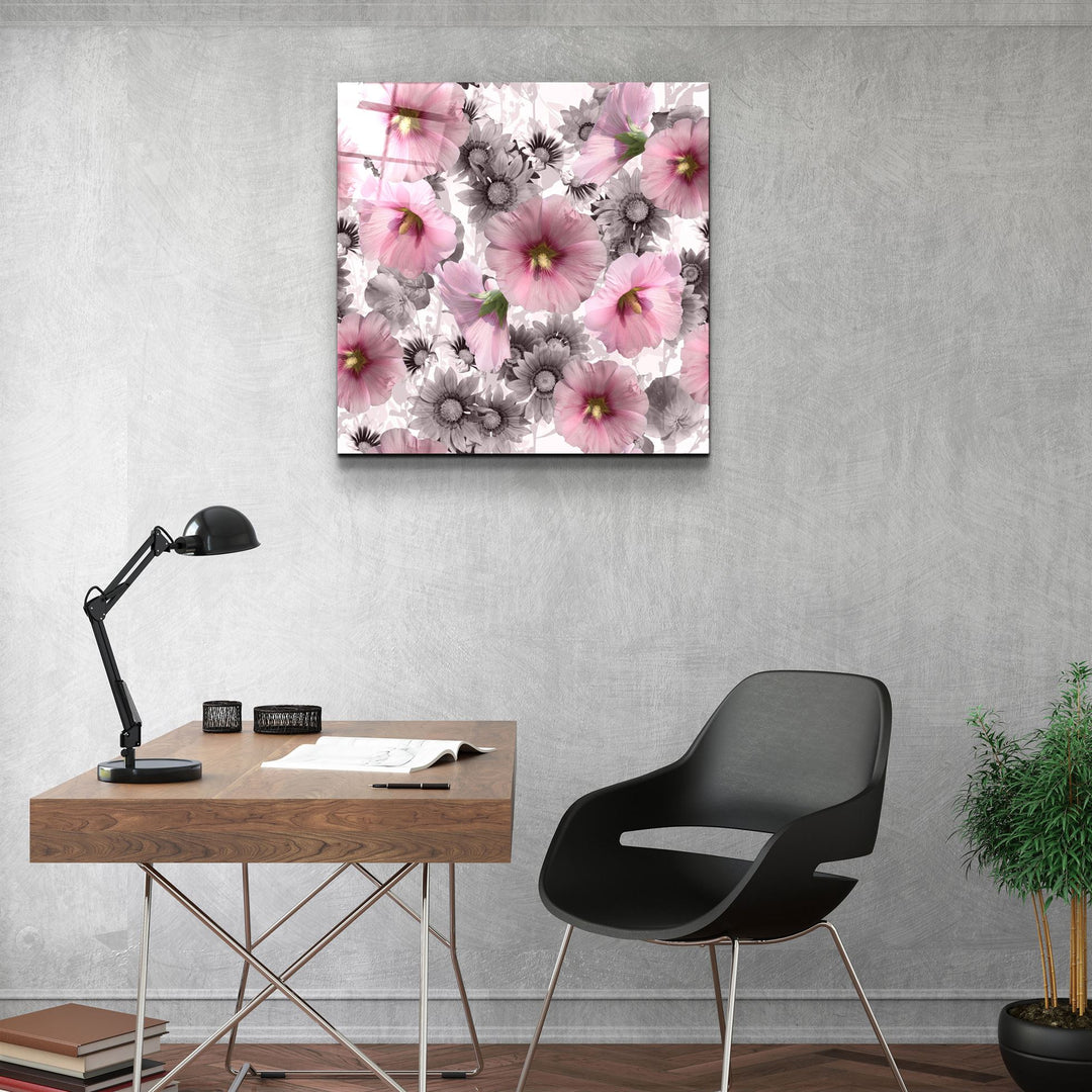 ・"Flower"・Glass Wall Art | Artdesigna Glass Printing Wall Arts.