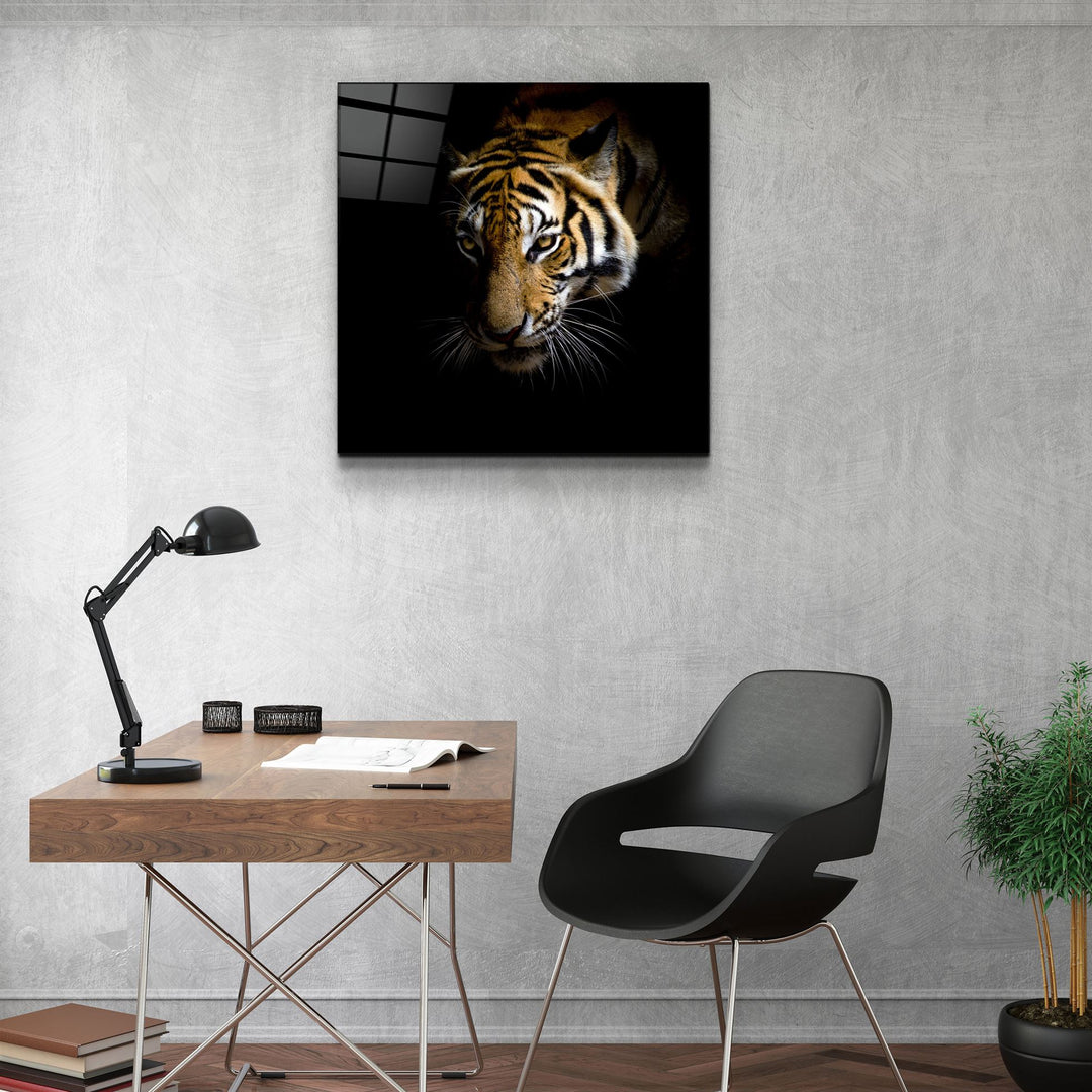 ・"Tiger"・Glass Wall Art | Artdesigna Glass Printing Wall Arts.