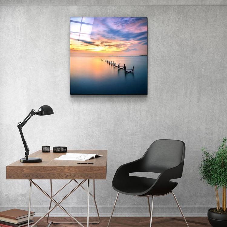 ・"Sunset"・Glass Wall Art | Artdesigna Glass Printing Wall Arts.