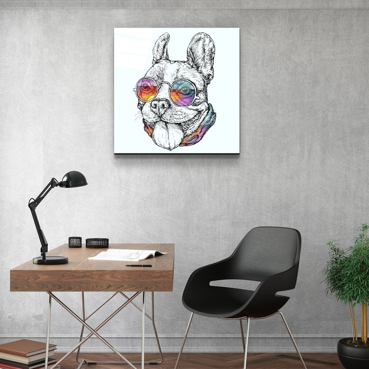 ・"Dog"・Glass Wall Art | Artdesigna Glass Printing Wall Arts.