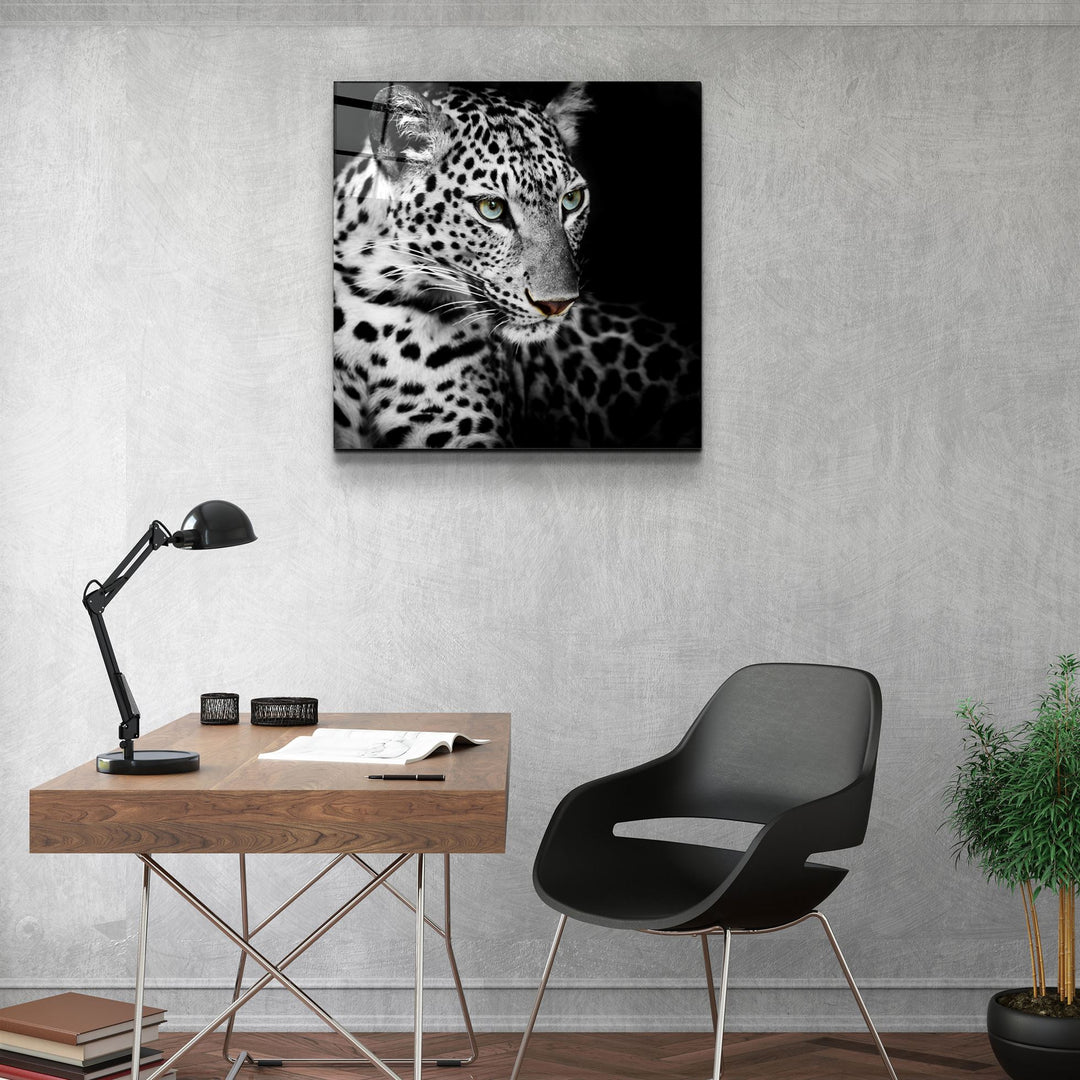 ・"Leopard"・Glass Wall Art | Artdesigna Glass Printing Wall Arts.