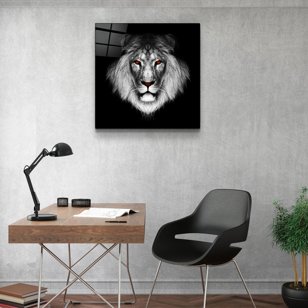 ・"Lion"・Glass Wall Art | Artdesigna Glass Printing Wall Arts.