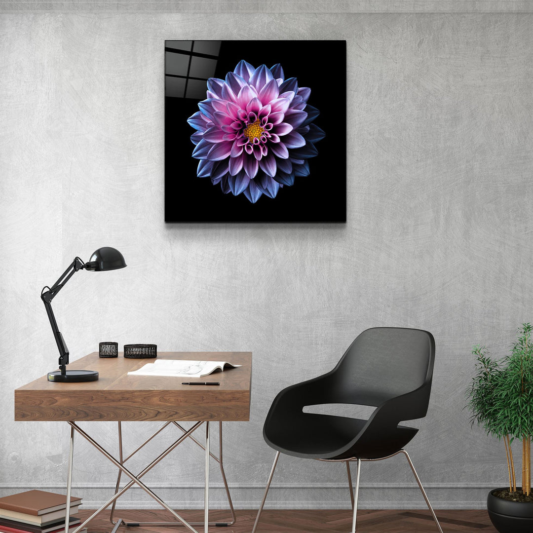 ・"Purple Flower"・Glass Wall Art | Artdesigna Glass Printing Wall Arts.