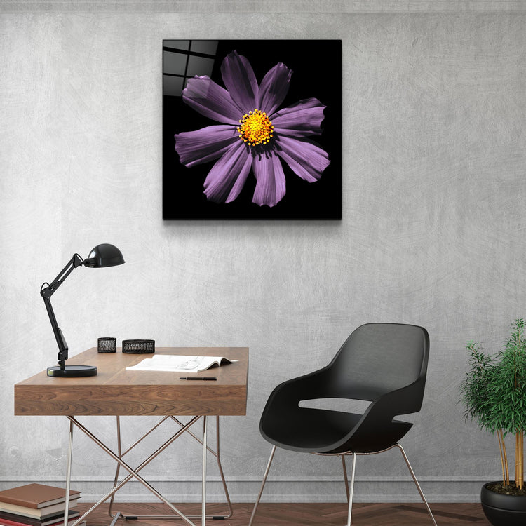 ・"Pink flower"・Glass Wall Art | Artdesigna Glass Printing Wall Arts.