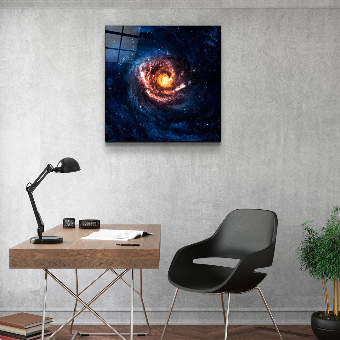 ・"In the Space-4"・Glass Wall Art | Artdesigna Glass Printing Wall Arts.