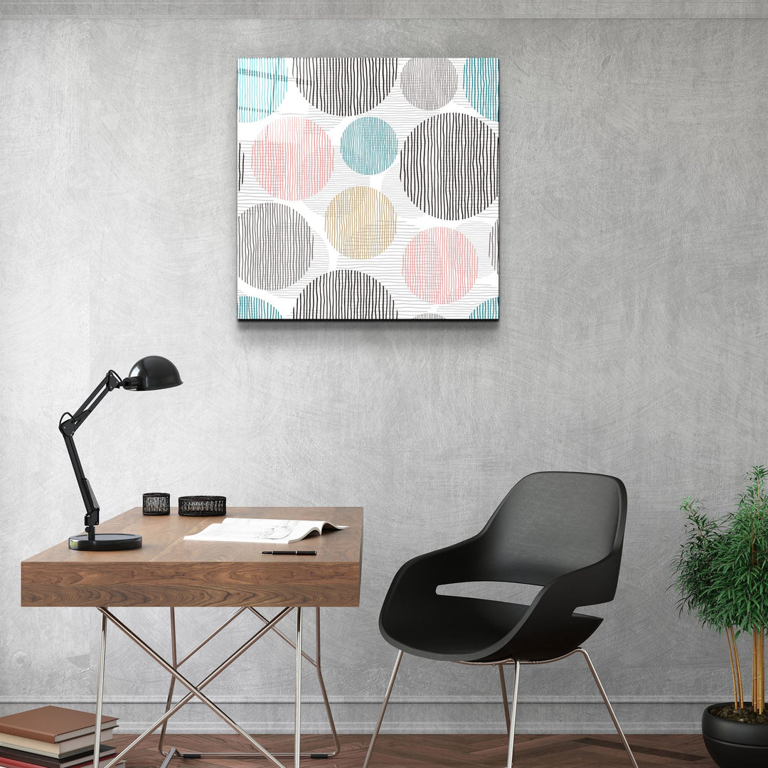 ・"Dots"・Glass Wall Art | Artdesigna Glass Printing Wall Arts.