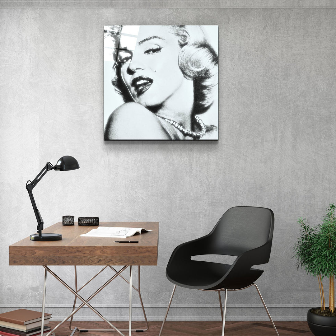 ・"Marilyn Monroe"・Glass Wall Art | Artdesigna Glass Printing Wall Arts.