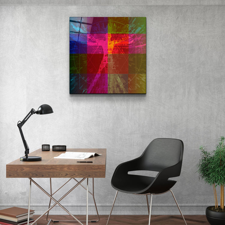 ・"Absctract Colors"・Glass Wall Art | Artdesigna Glass Printing Wall Arts.