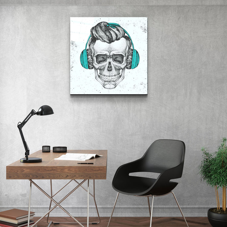 ・"Skulla3"・Glass Wall Art | Artdesigna Glass Printing Wall Arts.