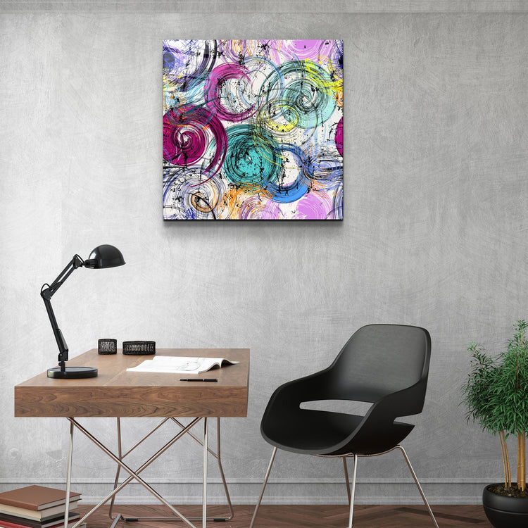 ・"Absctract Colors"・Glass Wall Art | Artdesigna Glass Printing Wall Arts.