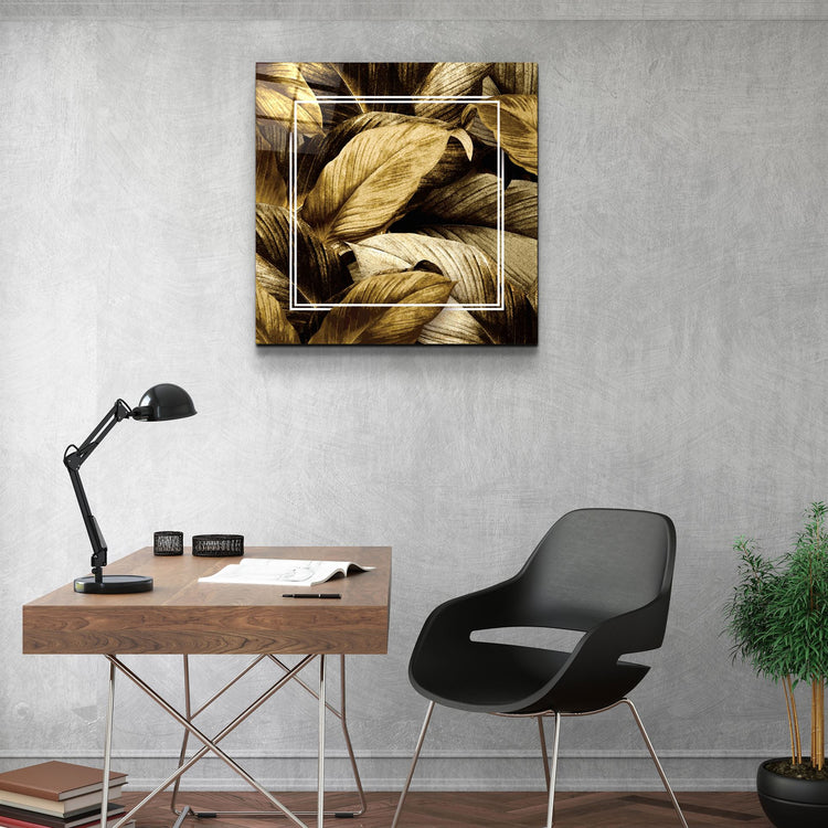 ・"Leaves "・Glass Wall Art | Artdesigna Glass Printing Wall Arts.