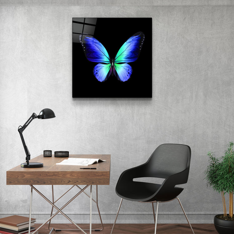 ・"Butterfly"・Glass Wall Art | Artdesigna Glass Printing Wall Arts.