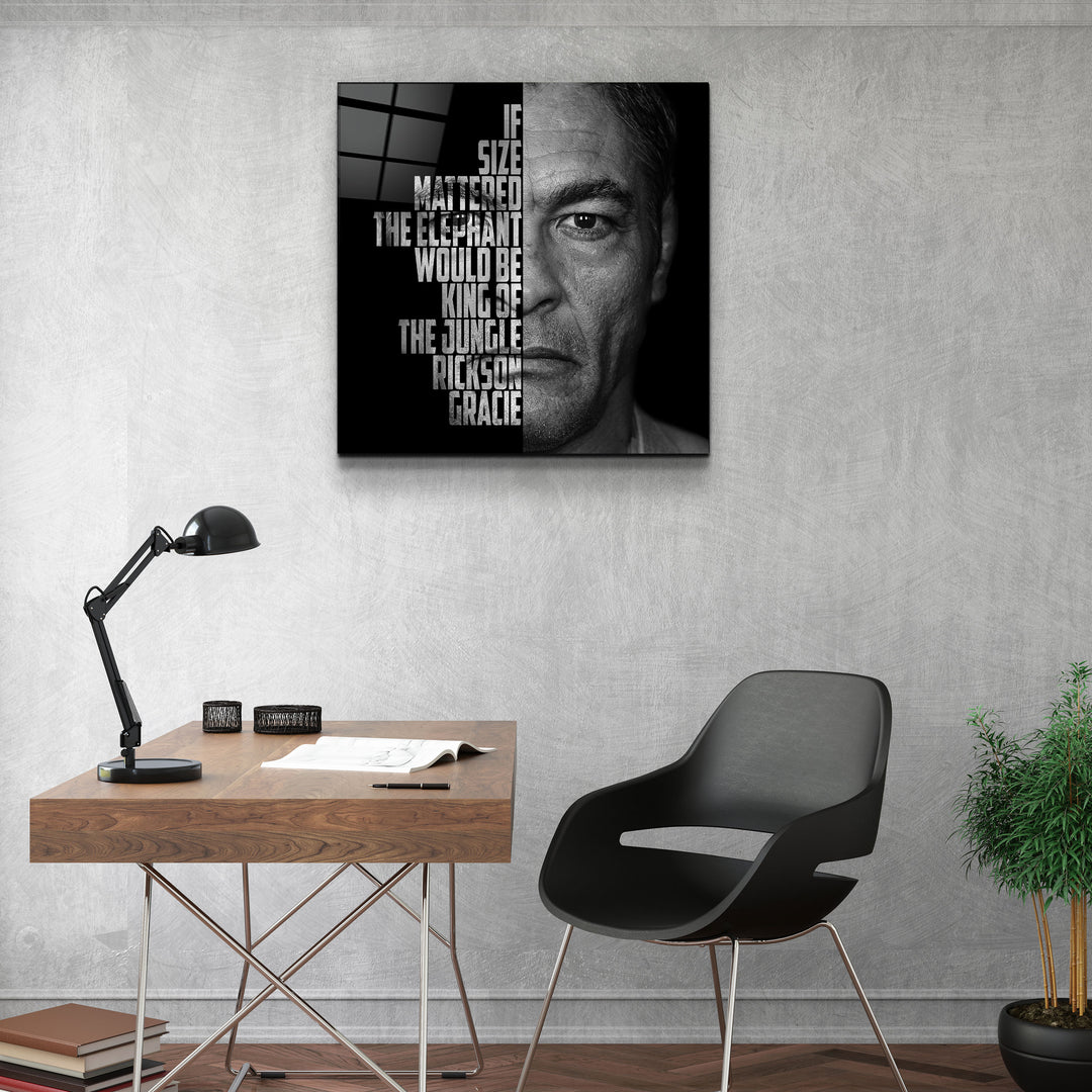 ・"Rickson Gracie"・Designers Collection Glass Wall Art | Artdesigna Glass Printing Wall Arts.