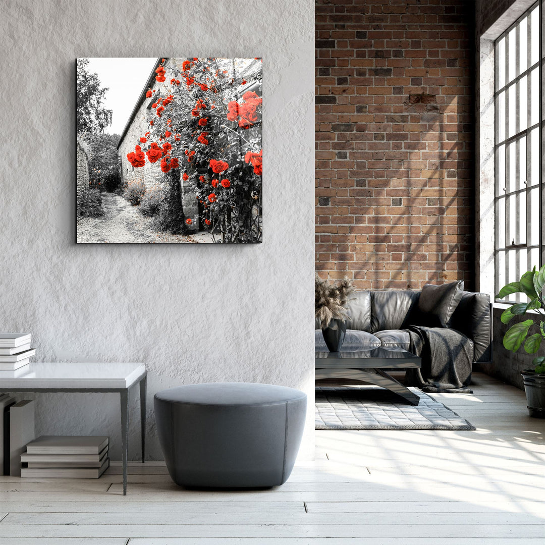 ・"Red Roses"・Glass Wall Art | Artdesigna Glass Printing Wall Arts.