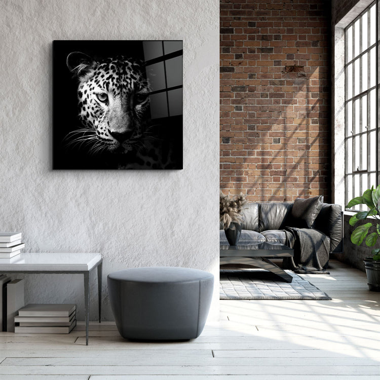 ・"Leopard"・Glass Wall Art | Artdesigna Glass Printing Wall Arts.