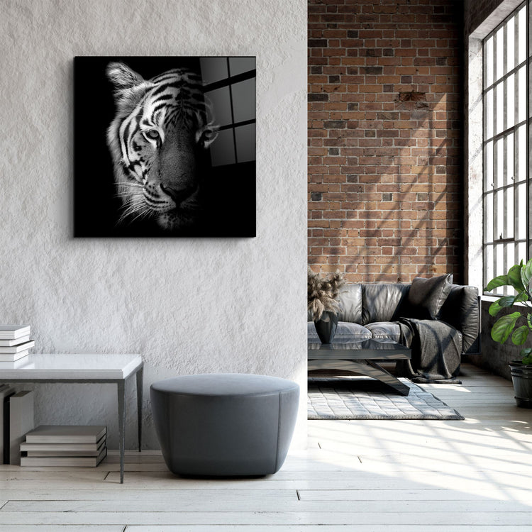 ・"Tiger"・Glass Wall Art | Artdesigna Glass Printing Wall Arts.