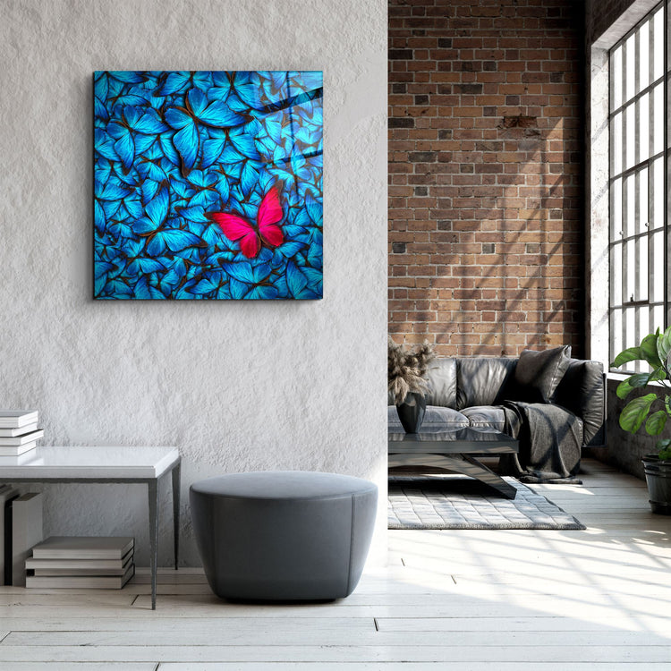 ・"Butterfly"・Glass Wall Art | Artdesigna Glass Printing Wall Arts.