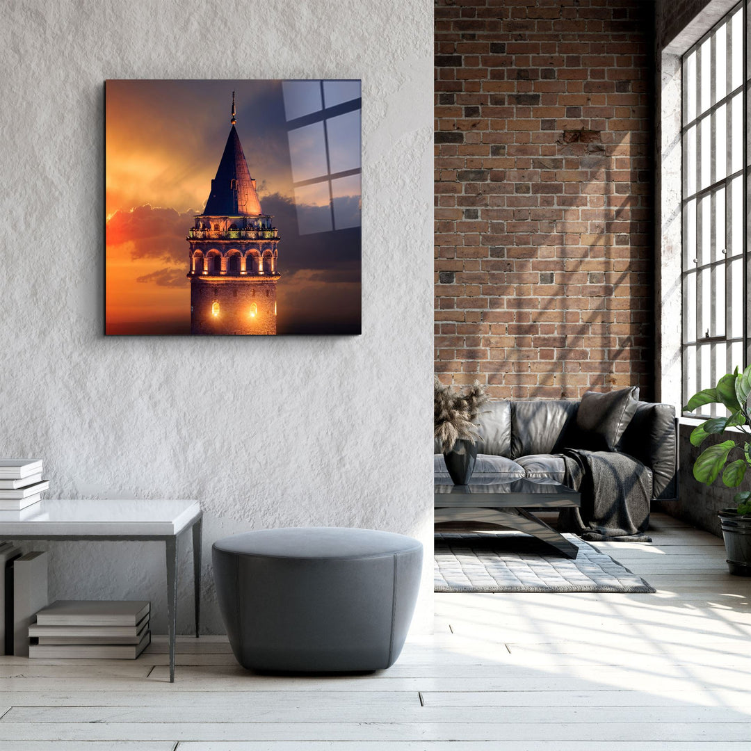 ・"Galata Tower"・Glass Wall Art | Artdesigna Glass Printing Wall Arts.