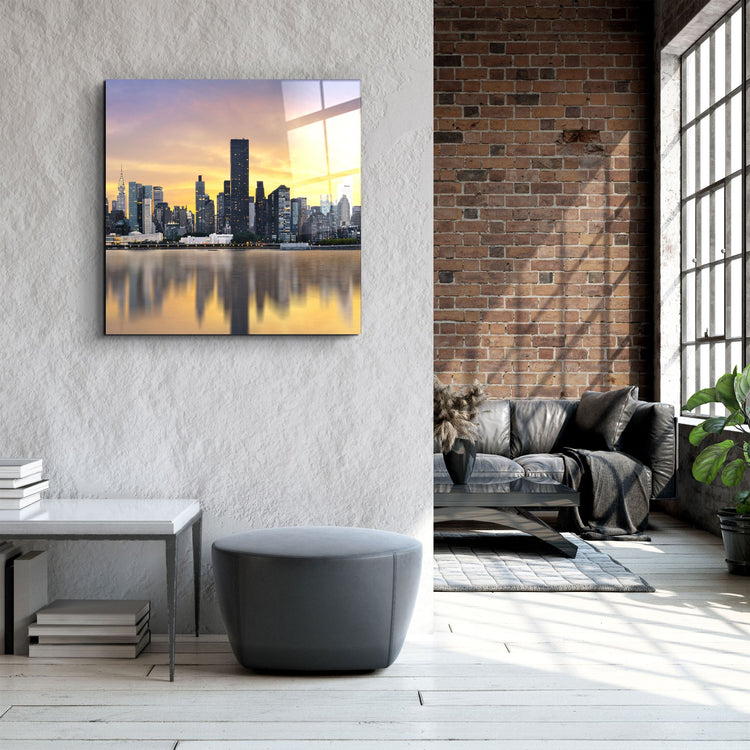 ・"Downtown (City Center)"・Glass Wall Art | Artdesigna Glass Printing Wall Arts.