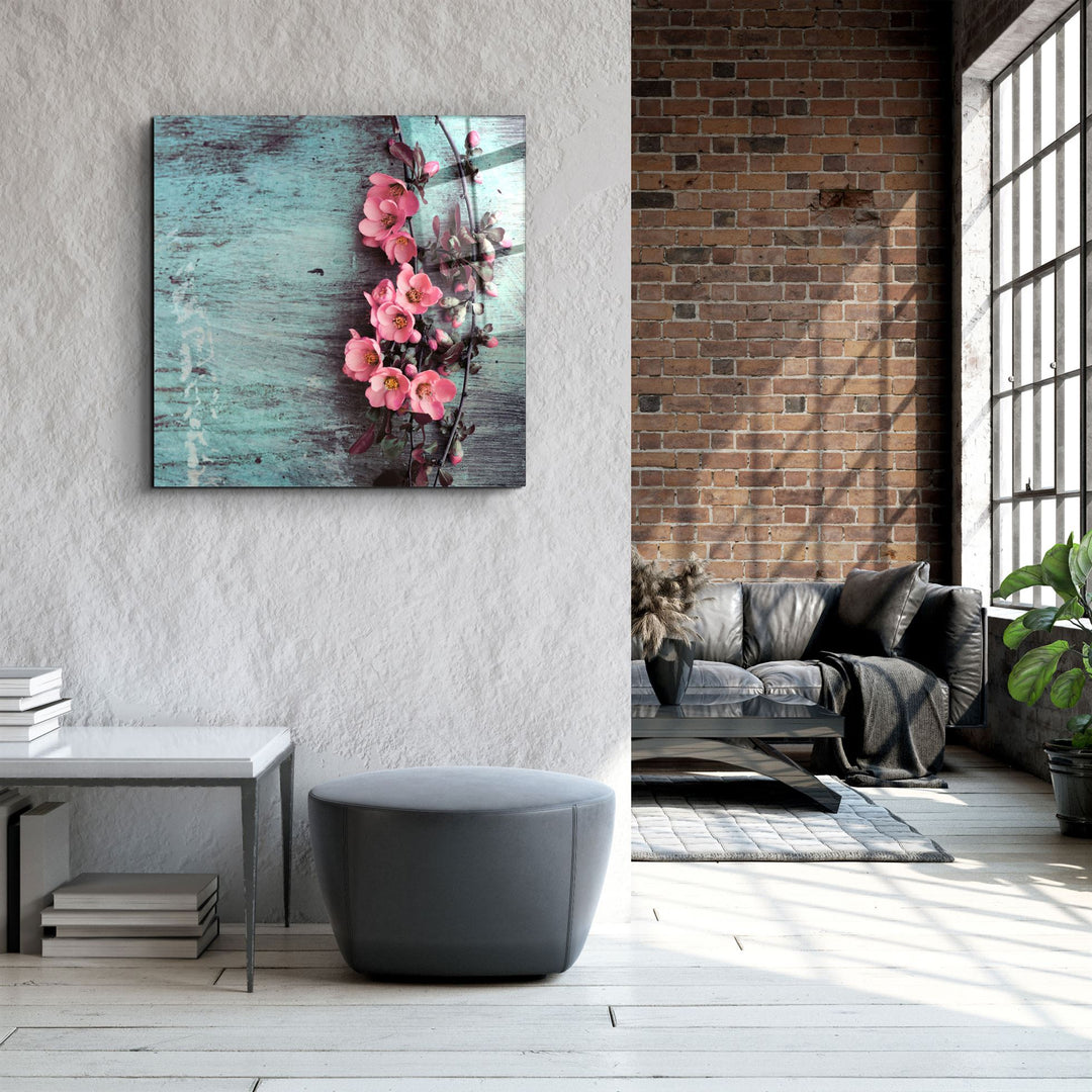 ・"Flower"・Glass Wall Art | Artdesigna Glass Printing Wall Arts.