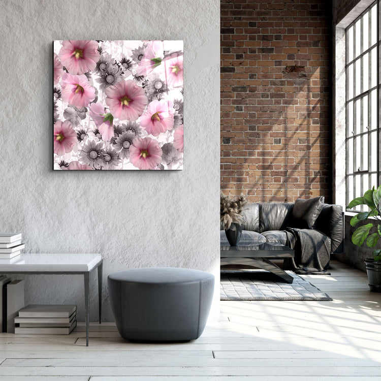 ・"Flower"・Glass Wall Art | Artdesigna Glass Printing Wall Arts.