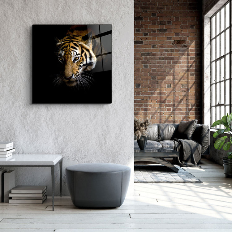 ・"Tiger"・Glass Wall Art | Artdesigna Glass Printing Wall Arts.