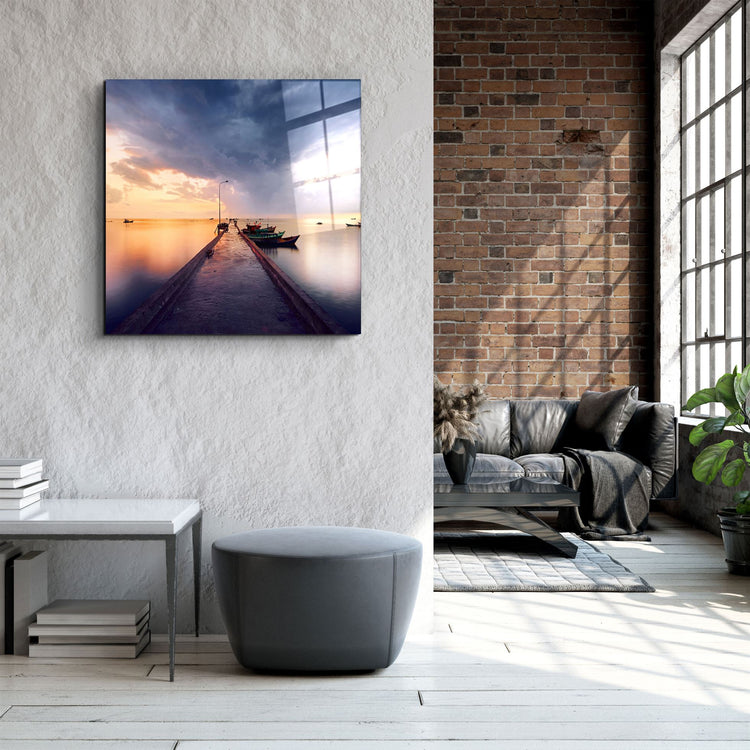 ・"Quay"・Glass Wall Art | Artdesigna Glass Printing Wall Arts.