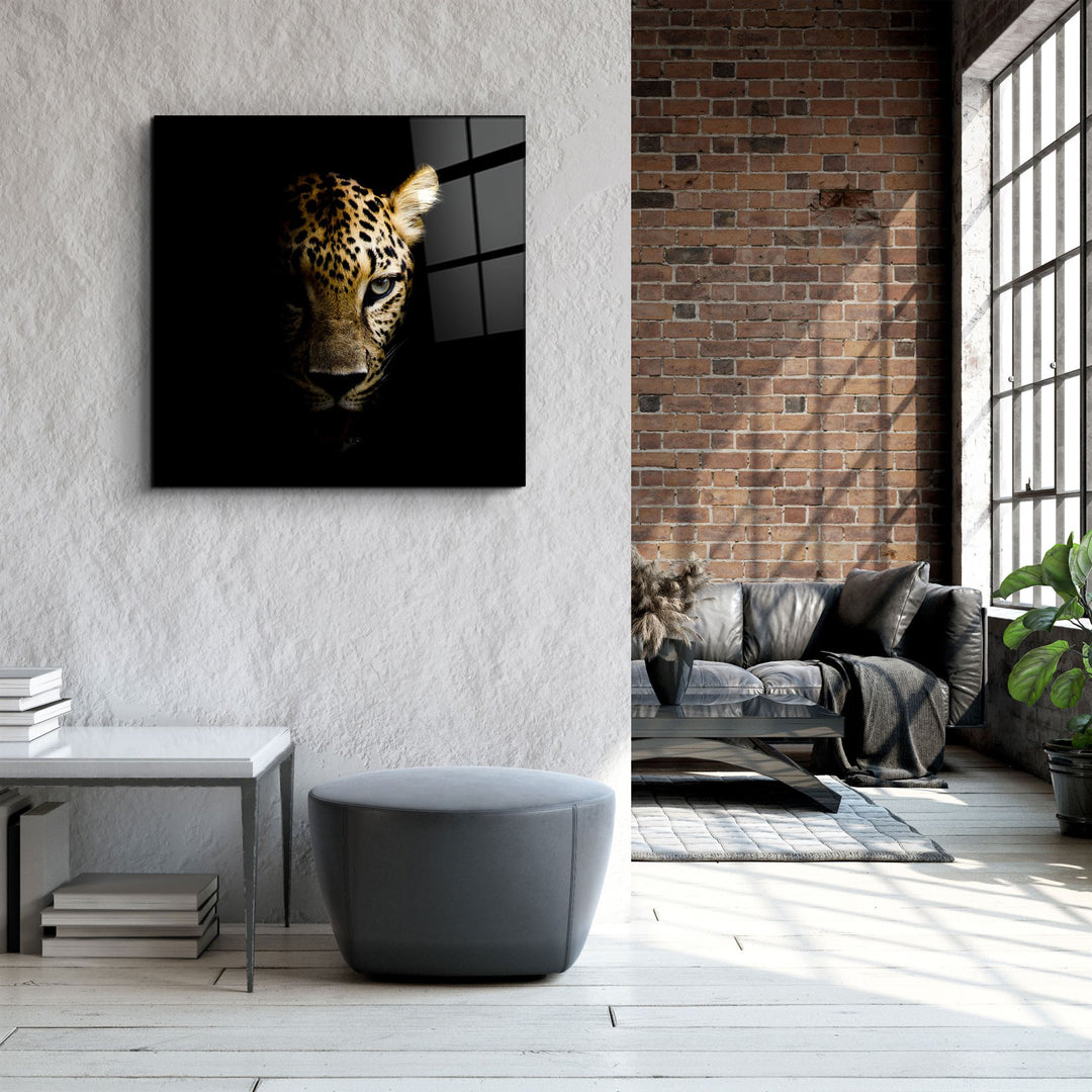 ・"Leopard"・Glass Wall Art | Artdesigna Glass Printing Wall Arts.