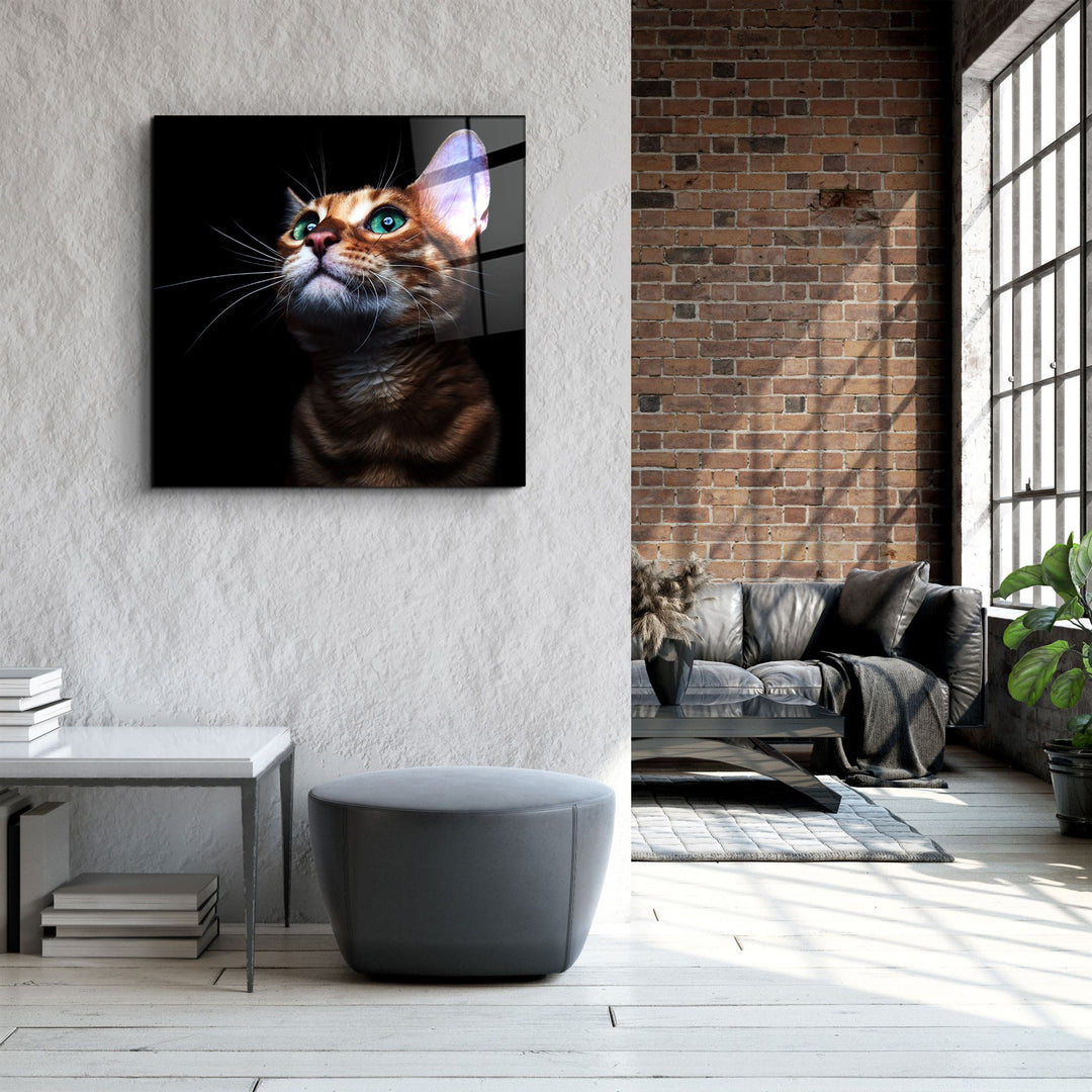 ・"Kitten"・Glass Wall Art | Artdesigna Glass Printing Wall Arts.