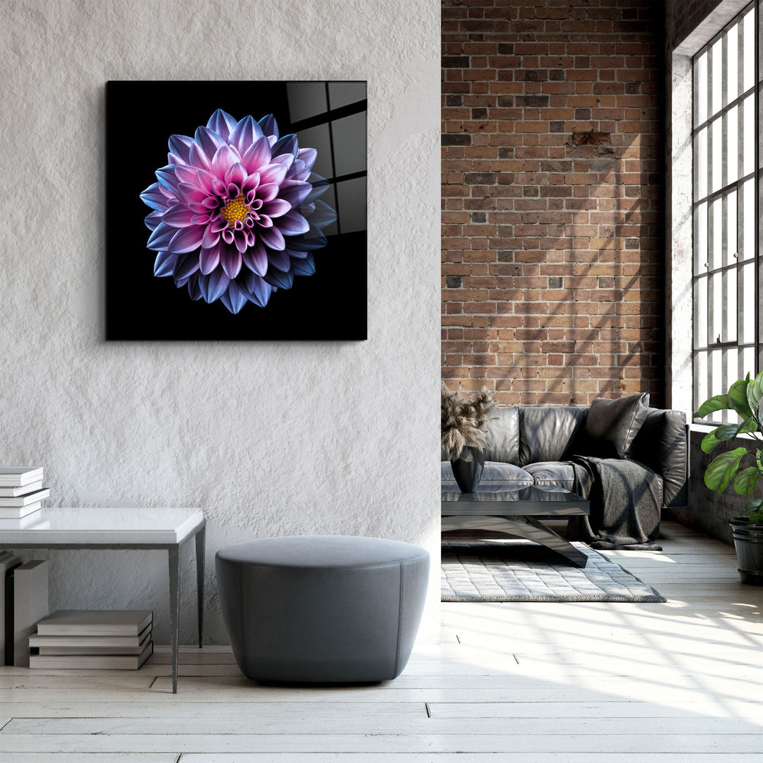 ・"Purple Flower"・Glass Wall Art | Artdesigna Glass Printing Wall Arts.