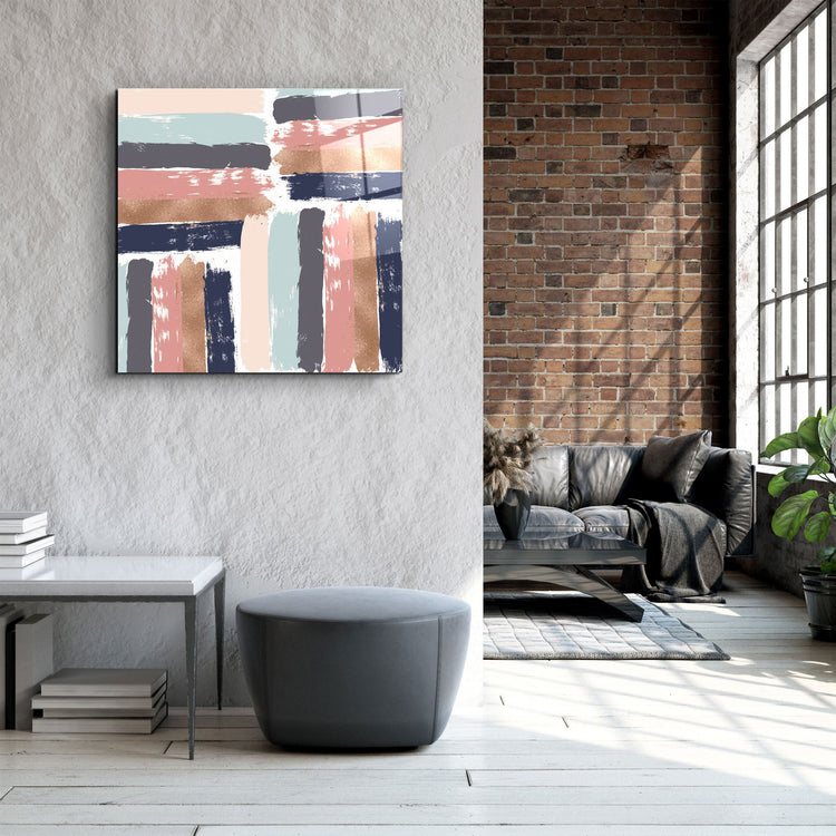 ."Pastel Abstract 1". Glass Wall Art | Artdesigna Glass Printing Wall Arts.