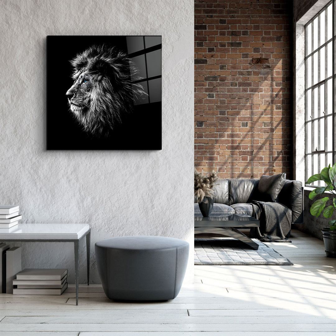 ・"Lion"・Glass Wall Art | Artdesigna Glass Printing Wall Arts.