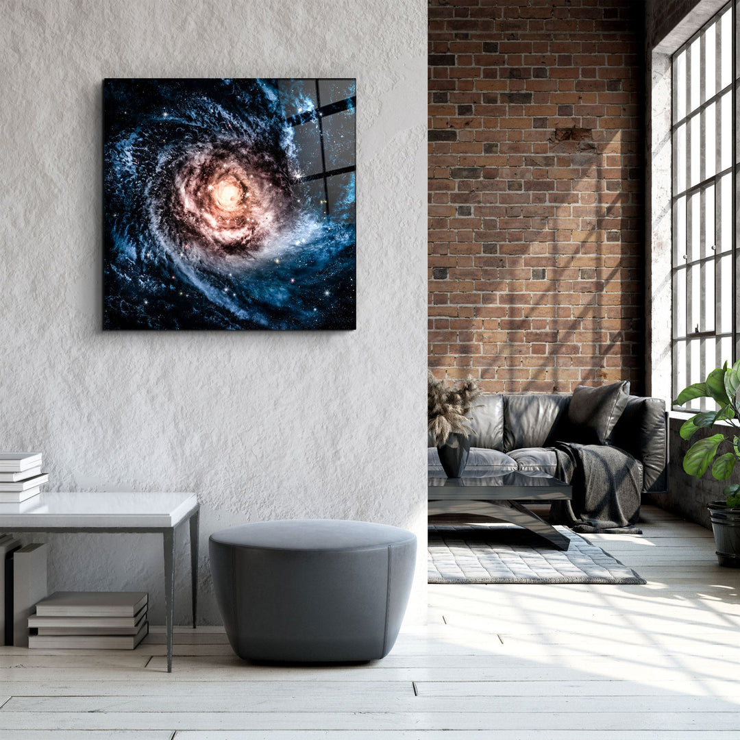 ・"In the Space-3"・Glass Wall Art | Artdesigna Glass Printing Wall Arts.