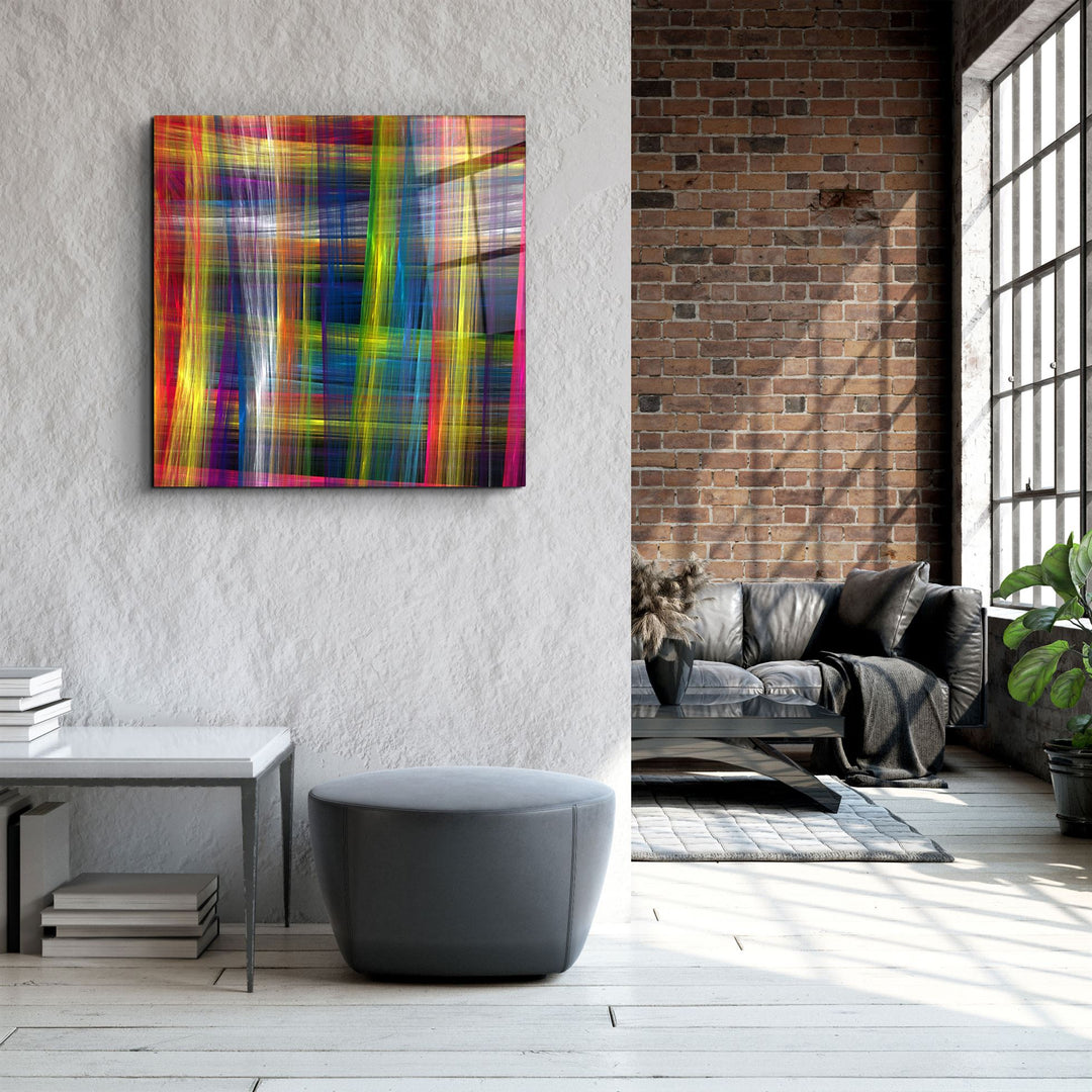 ・"Colorful Silk"・Glass Wall Art | Artdesigna Glass Printing Wall Arts.